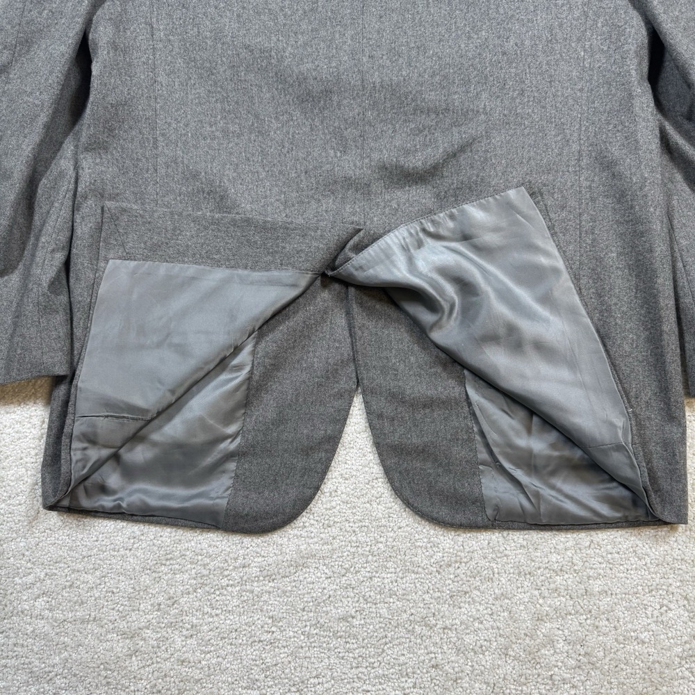Polo Ralph Lauren Blazer Mens 40R Gray Virgin Wool 3 Button Jacket Made in Italy - Picture 9 of 9